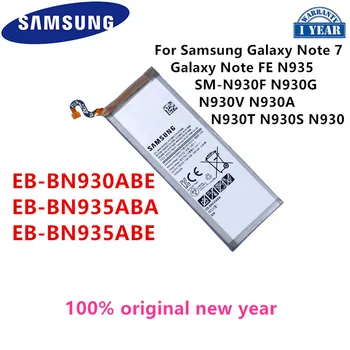 SAMSUNG Pôvodnej EB-BN930ABE EB-BN935ABA EB-BN935ABE 3500mAh Náhradné Batérie Pre Samsung Galaxy Note 7 Galaxy Poznámka FE N935