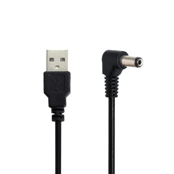 Xiwai Chenyang 80 cm, USB 2.0 Typu Samec v Pravom Uhle 90 Stupňov 5.5 x 2.1 mm DC 5V Napájací kábel Barel Konektor nabíjacieho Kábla